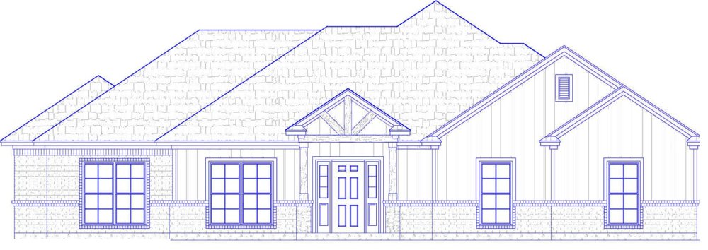 Front elevation of Plan 1819